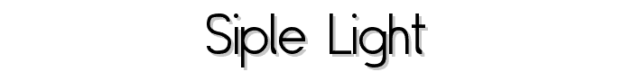 Siple Light font